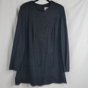 Leslie Fay vintage black dress size 20W